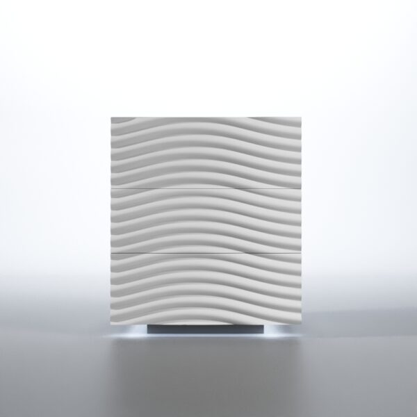 Shiny Wave Bedroom Set White p12666 By ESF Furniture - Image 9
