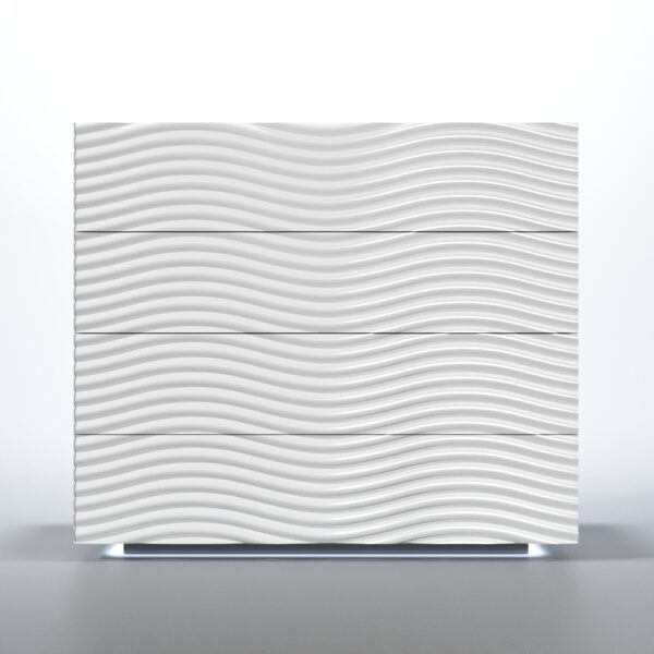 Shiny Wave Bedroom Set White p12666 By ESF Furniture - Image 12