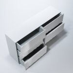 Shiny Wave Bedroom Set White p12666 By ESF Furniture - Image 15