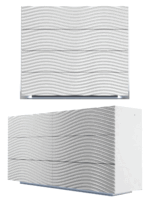 Wave Dressers / mirrors White p12673 By ESF Furniture