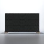 Wave Dressers / Mirrors Dark grey p12671 By ESF Furniture - Image 4