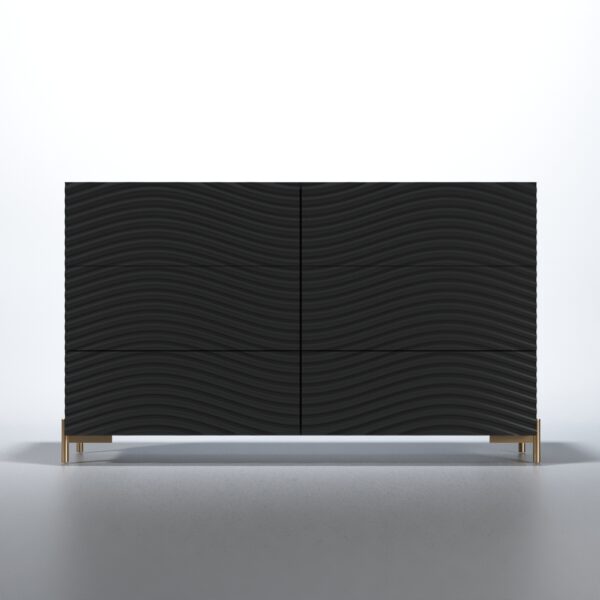 Wave Dressers / Mirrors Dark grey p12671 By ESF Furniture - Image 4
