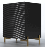 Wave Nightstand Dark grey p12669 By ESF Furniture - Image 2