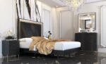 Shiny Wave Bedroom Dark grey Set p12665 By ESF Furniture - Image 4