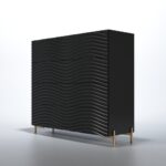 Shiny Wave Bedroom Dark grey Set p12665 By ESF Furniture - Image 13