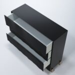 Shiny Wave Bedroom Dark grey Set p12665 By ESF Furniture - Image 14