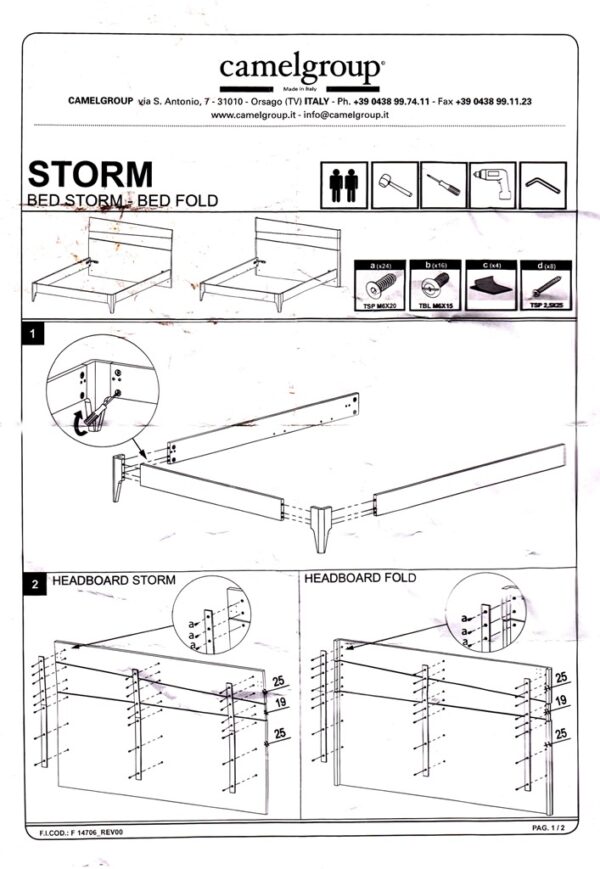 Mat Storm Bed p11728 By ESF Furniture - Image 5