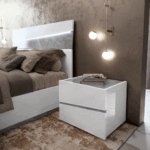 High Gloss Lacquer Alba Nightstand i32121 By ESF Furniture