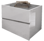 High Gloss Lacquer Alba Nightstand i32121 By ESF Furniture - Image 2