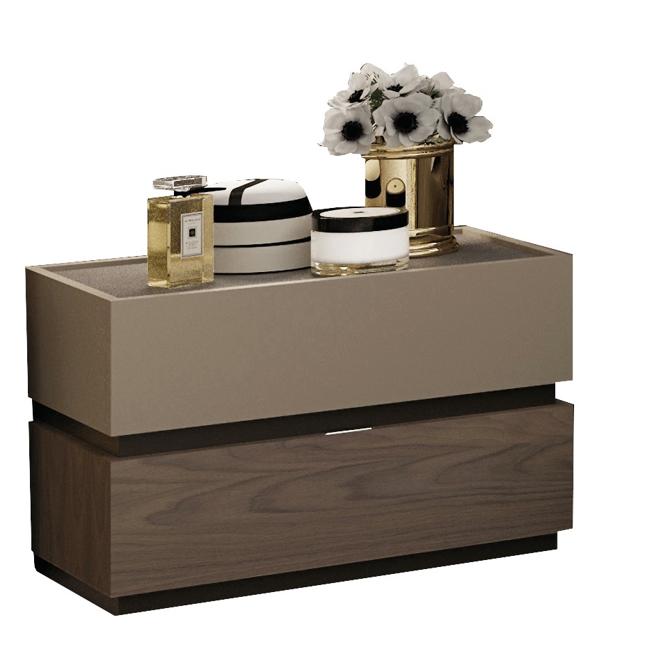 Leo N/S 2 Drawers – Bedroom Nightstands
