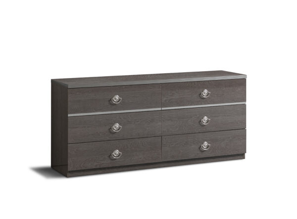 High Gloss Lacquer Nabucco Night Bedroom Set Silver Birch p12159 By ESF Furniture - Image 10
