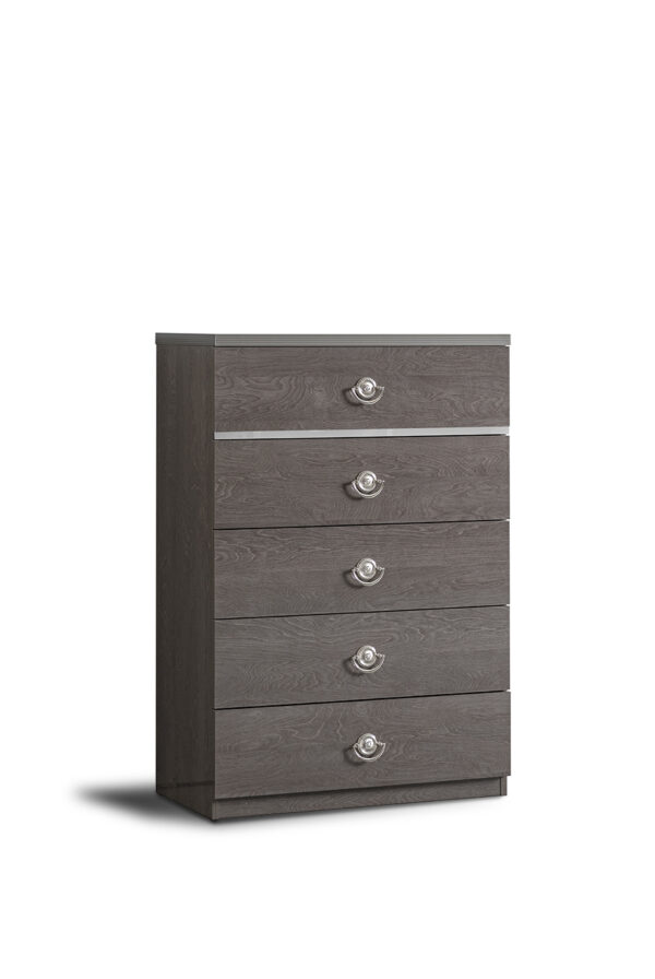 High Gloss Lacquer Nabucco Night Bedroom Set Silver Birch p12159 By ESF Furniture - Image 11
