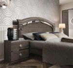 High Gloss Lacquer Nabucco Night Bedroom Set Silver Birch p12159 By ESF Furniture - Image 4