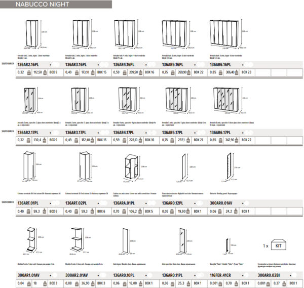 High Gloss Lacquer Nabucco Night Bedroom Set Silver Birch p12159 By ESF Furniture - Image 16