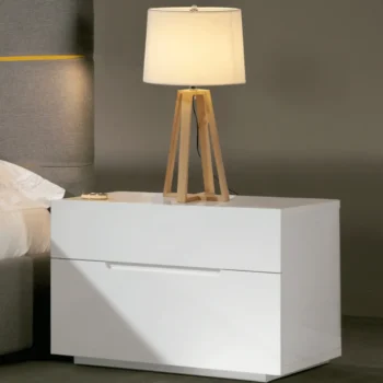 High Gloss M 100 Nightstand White