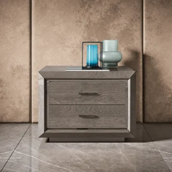 High Gloss Lacquer Elite Night Silver Birch Bedroom Set Additional Items