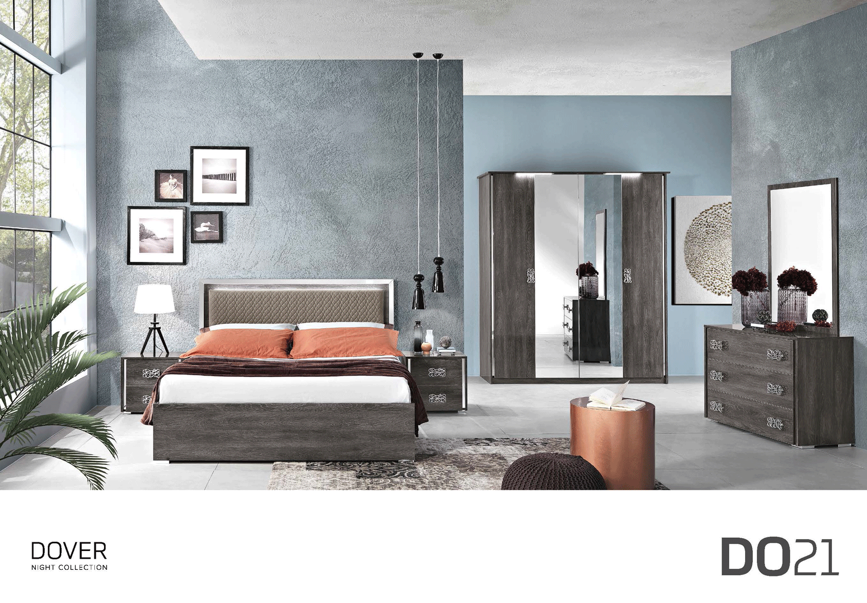 Dover Grey Night Bedroom Set P10644 By Esf Furniture | Mobilia Cleopatra 3 Bedrooms_Dover-Grey-Night