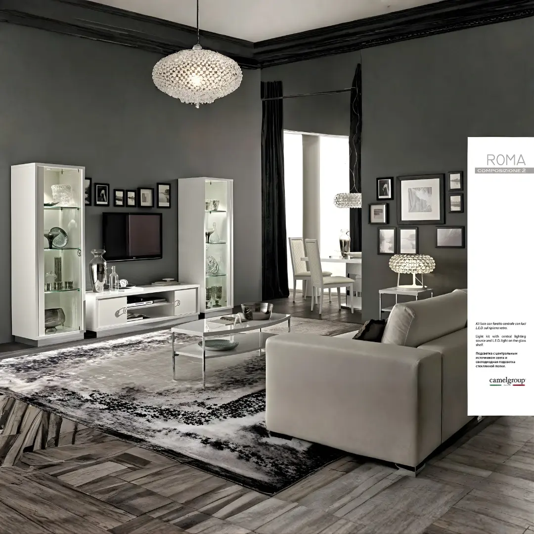 Roma White Additional Items Dining Room Set By Esf Furniture | Mobilia Cleopatra 3 Roma White Additional Items Dining Room Set
