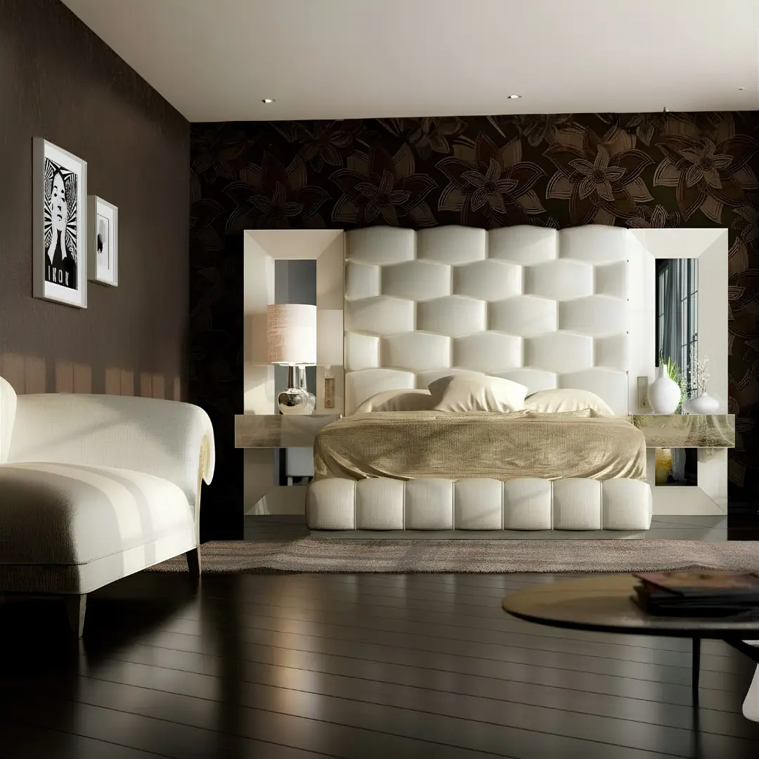 Dor 34 Bedroom Set By Esf Furniture | Mobilia Cleopatra 3 DOR 34 Bedroom Set