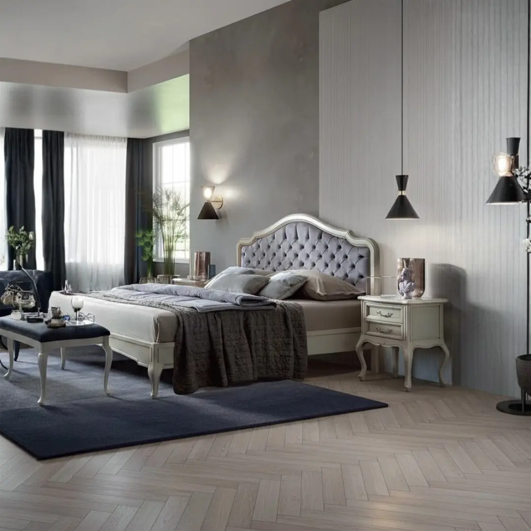 Mat Verdi Night Bedroom Set By Esf Furniture | Mobilia Cleopatra 3 Mat Verdi Night Bedroom Set