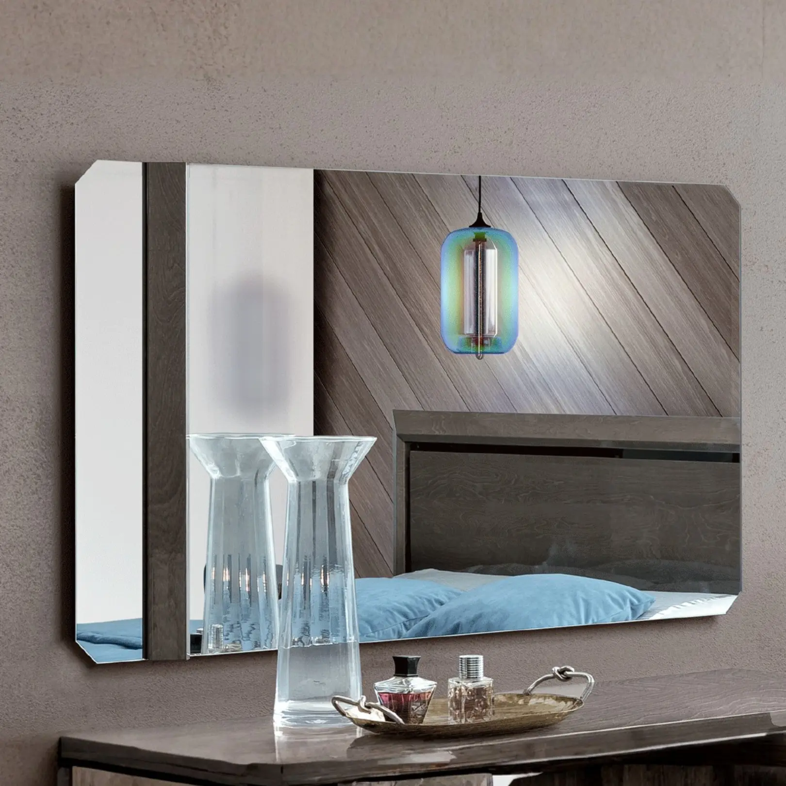 Elite Night Mirror By Esf Furniture | Mobilia Cleopatra 3 Elite Night Mirror
