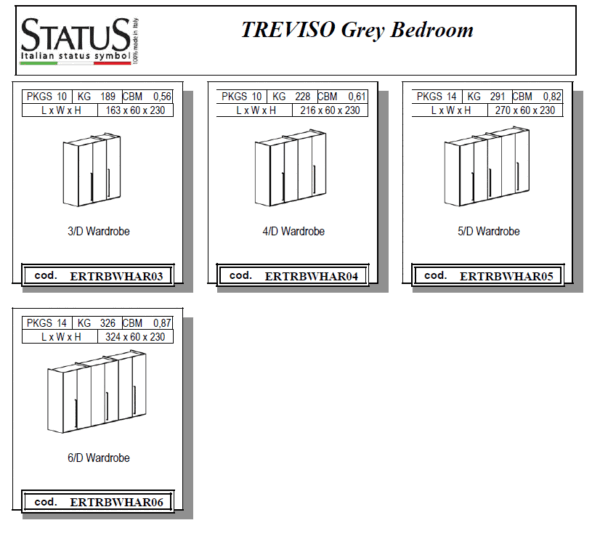 White Italian Bedroom Set Treviso Additional Items p12008 By ESF Furniture - Image 8