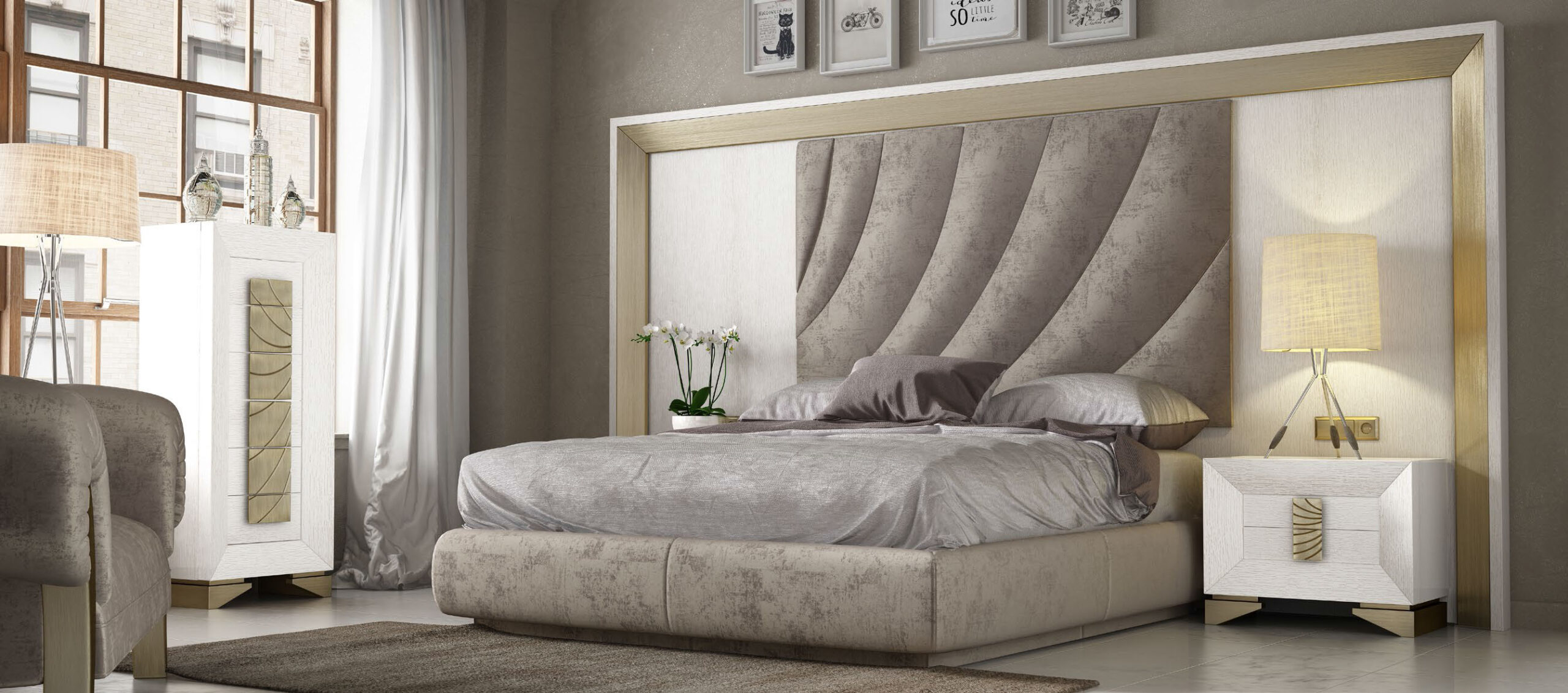 Dor 128 Bedroom P10822 By Esf Furniture | Mobilia Cleopatra 3 Spain_DOR-128