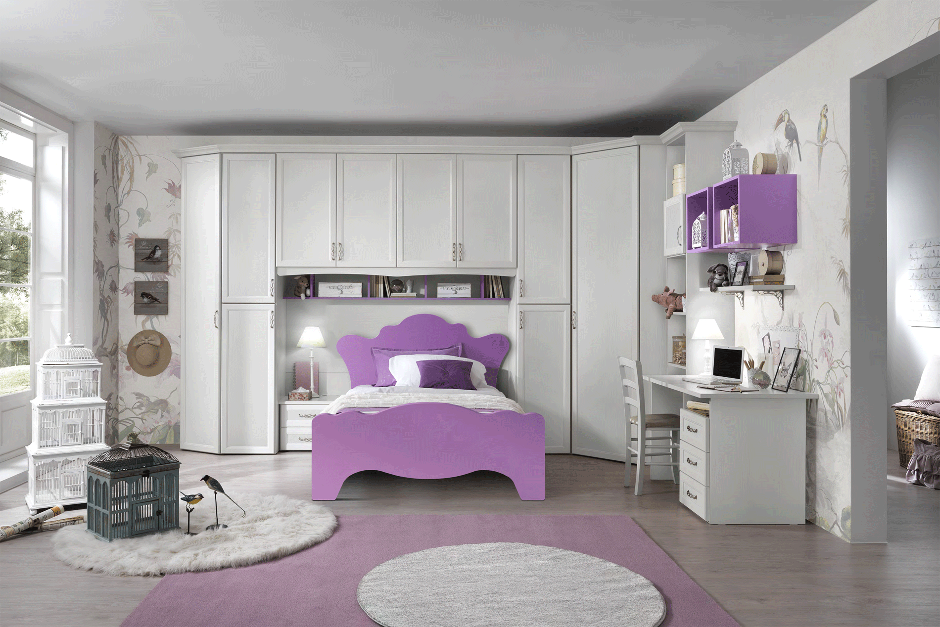 Af10 Bedroom Set P12755 By Esf Furniture | Mobilia Cleopatra 3 Kids-Bedrooms_AF10_