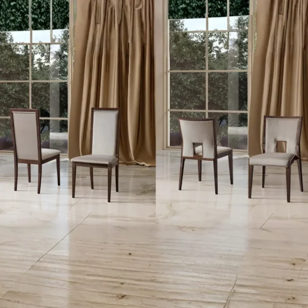 High Gloss Lacquer Elite Day Walnut Dining Room Set Additional Items