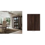 High Gloss Lacquer Elite Day Walnut Dining Room Set Additional Items