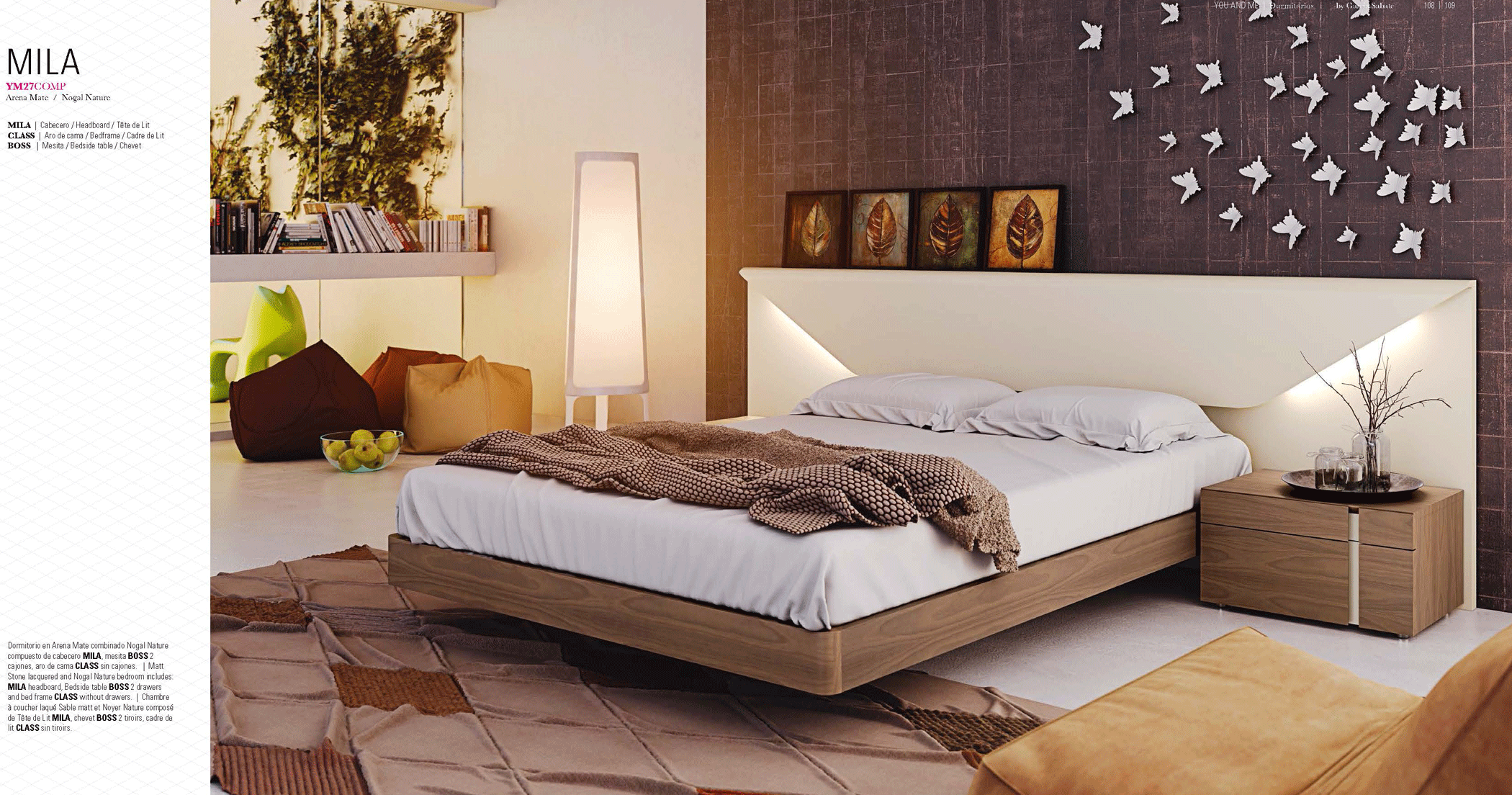 Ym27 Bedroom P7467 By Esf Furniture | Mobilia Cleopatra 3 Bedroom-Spain_YM27