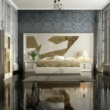 DOR 96 White Gold Bedroom Furniture