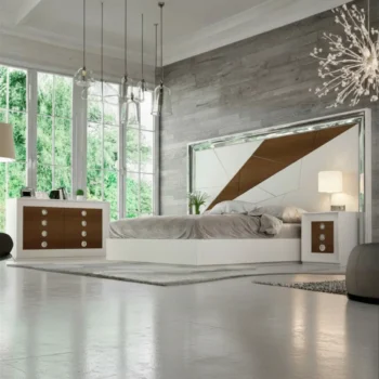 White and Silver Bedroom Set