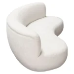 White Faux Sheepskin Simone Sofa