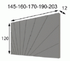 Oro Qs Bed Headboard 150 cm Bed (160 cm) High Gloss *Needs wooden slat frame* with light |