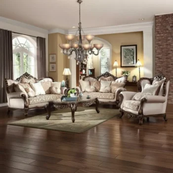 SF8900 Classic Wood Beige 3 PC Living Set by McFerran