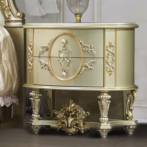Hd-958 – Nightstand By Homey Design | Mobilia Cleopatra 3 HD-958-NIGHTSTAND