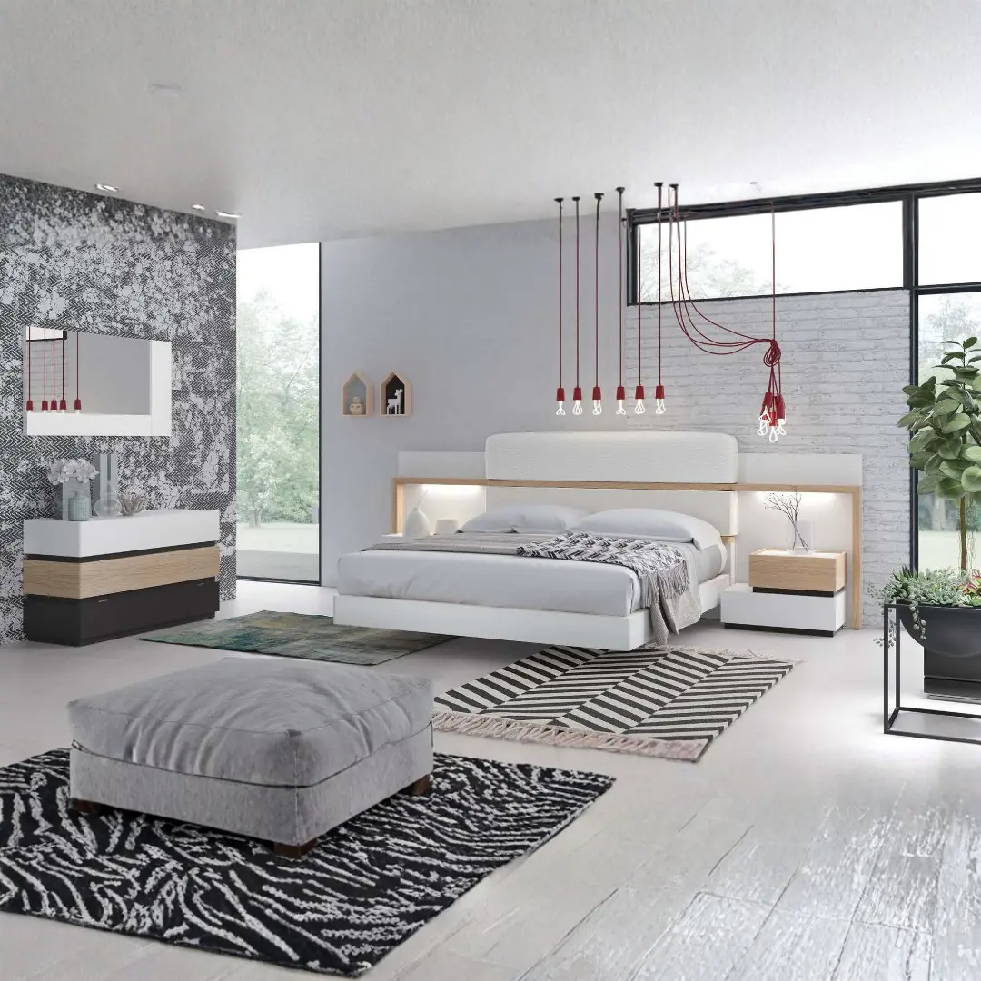 Ym36 Bedroom By Esf Furniture | Mobilia Cleopatra 3 YM36 Bedroom