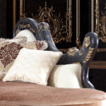 Black Enamel Finish Chaise HD-9666 By Homey Design - Image 2