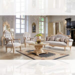 Luxury Gold Finish Sofa HD-2670 By Homey Design - Image 2