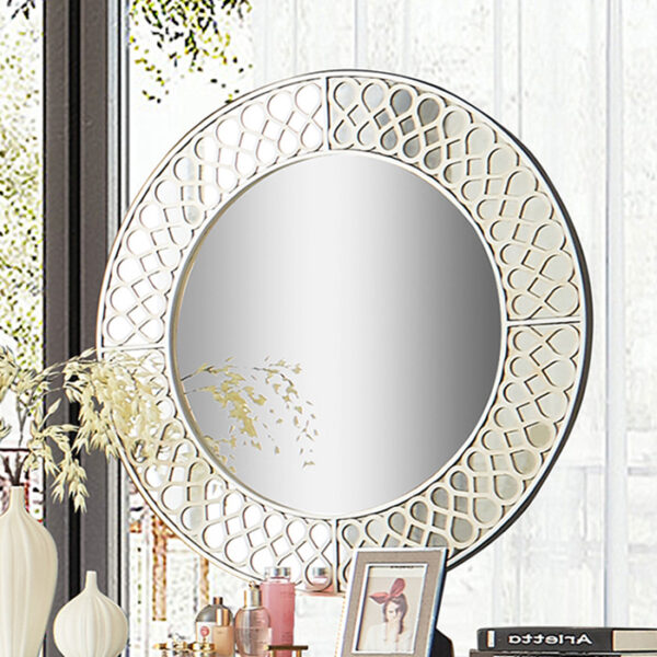 Champagne Silver Gold Mirror Hd-6000 By Homey Design | Mobilia Cleopatra 3 HD-6000-MIRROR-bedroom