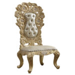 Metallic Gold Victorian 7PC Dining Set HD-1801 By Homey Design - Image 3