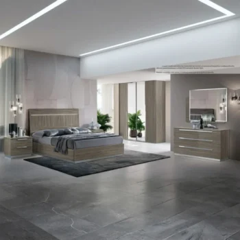 Shiny Kroma Bedroom Set Silver Additional Items