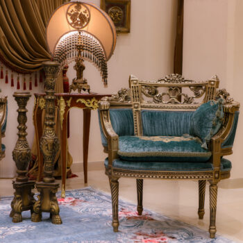 Handmade Vintage Emerald Green Chair
