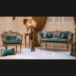 Handmade Vintage Emerald Green Sofa - Image 2