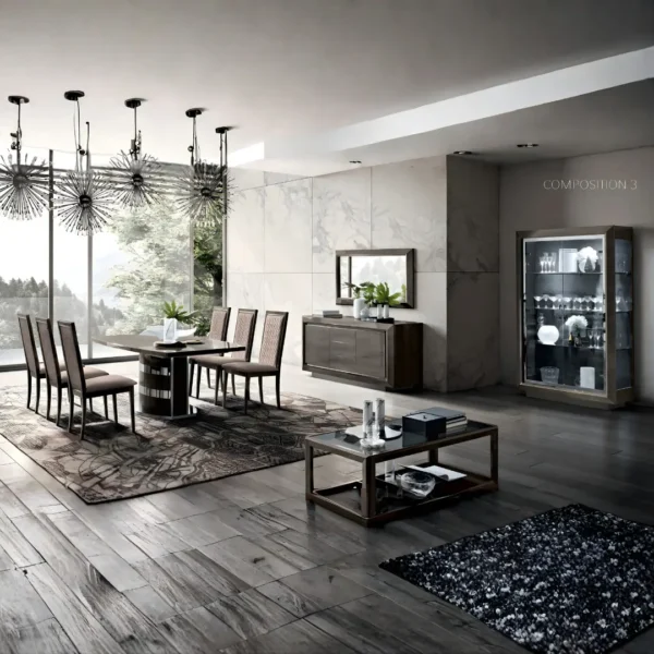 Elite Dining Room Set Additional Items Silver/Birch