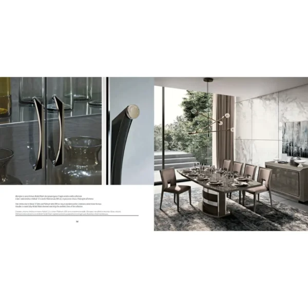 Elite Dining Room Set Additional Items Silver/Birch
