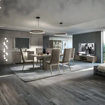 Volare Dining Room Set Gray Additional Items