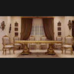Handmade Palace Gold Dinning Table - Image 2