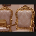 Handmade Palace Gold Arm Chair - Image 3